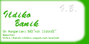 ildiko banik business card